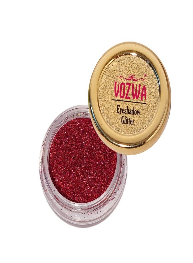 Vozwa Red Holographic Glitter Eyeshadow - Image 2