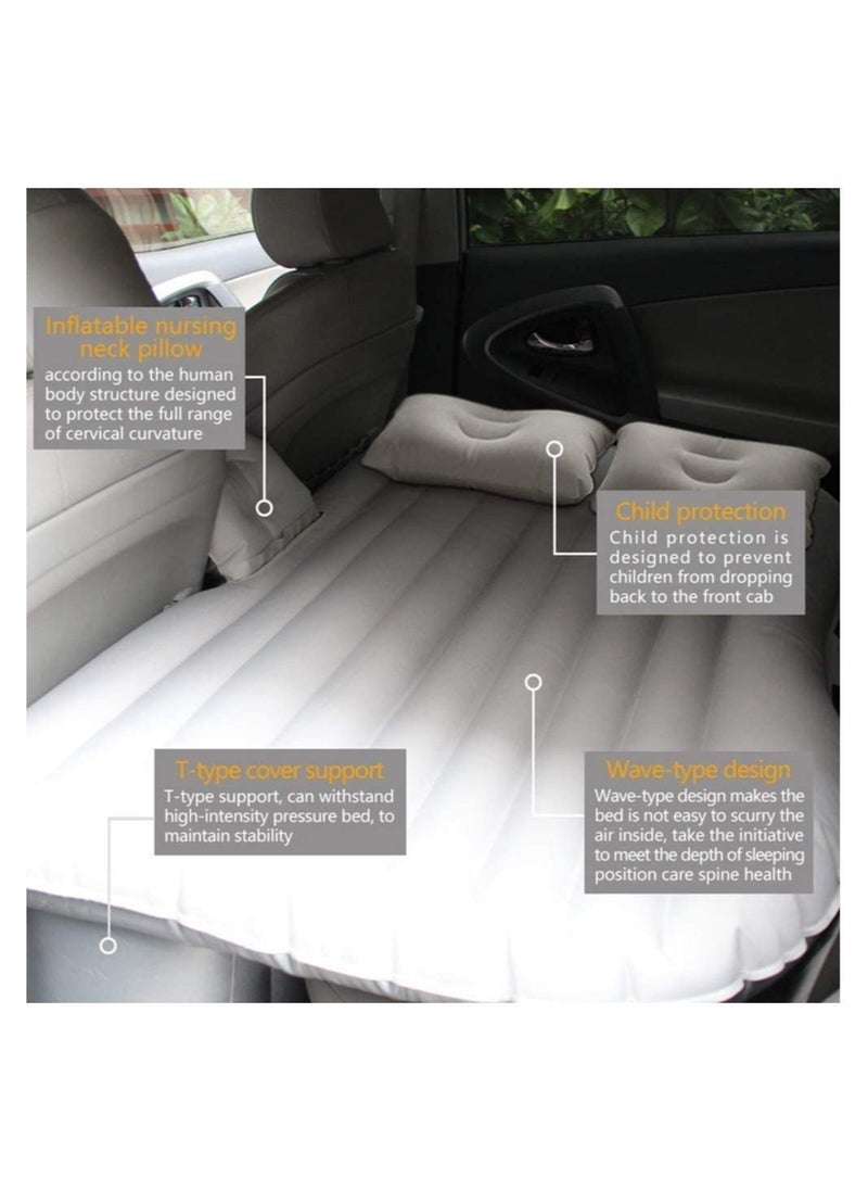 Gravity Car Travel Bed 138 * 85 45Cm Suv Air Mattresses Inflatable For Camping Children Rear Double Adjustable Sleeping Pad Airbed Seat Cover Cushion Flocking Cloth - Image 3