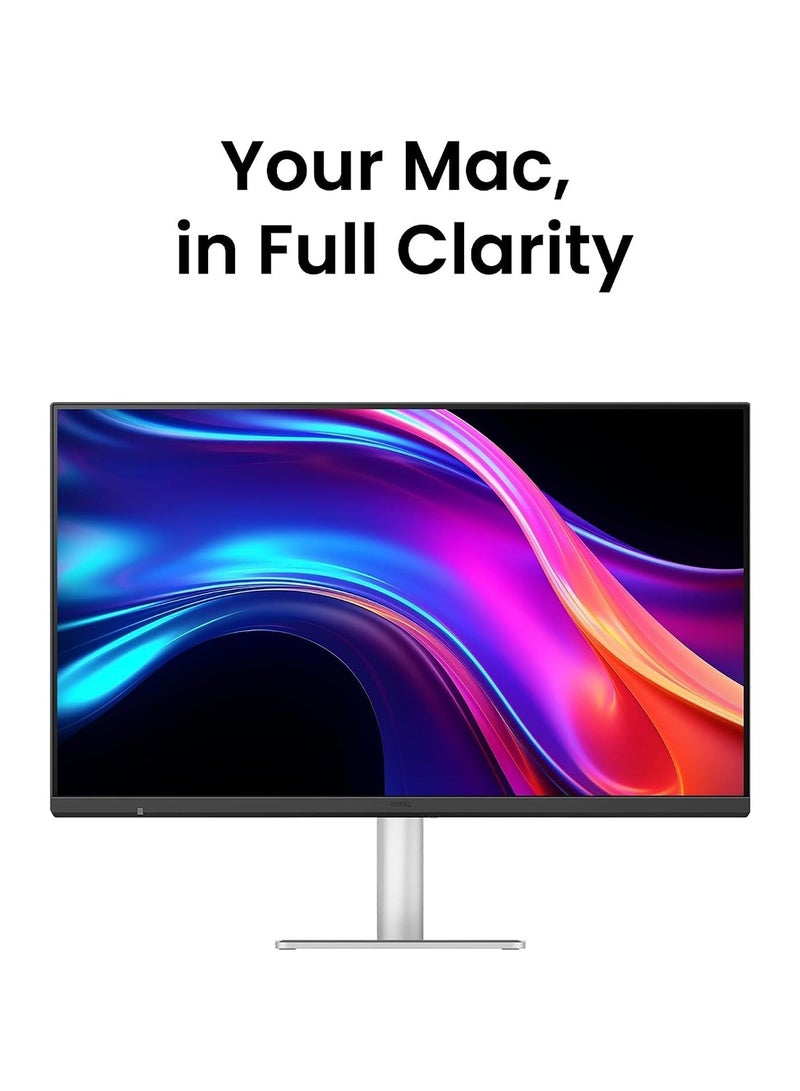 بين كيو MA320UG 32” 4K 120Hz Nano Gloss Monitor for Mac, Dual Thunderbolt 4 96W/15W, Mac Color, Daisy Chain, KVM, Brightness & Volume Control on Mac, Height & Tilt Adjustment, P3 Color Grey gris Grey - Image 5