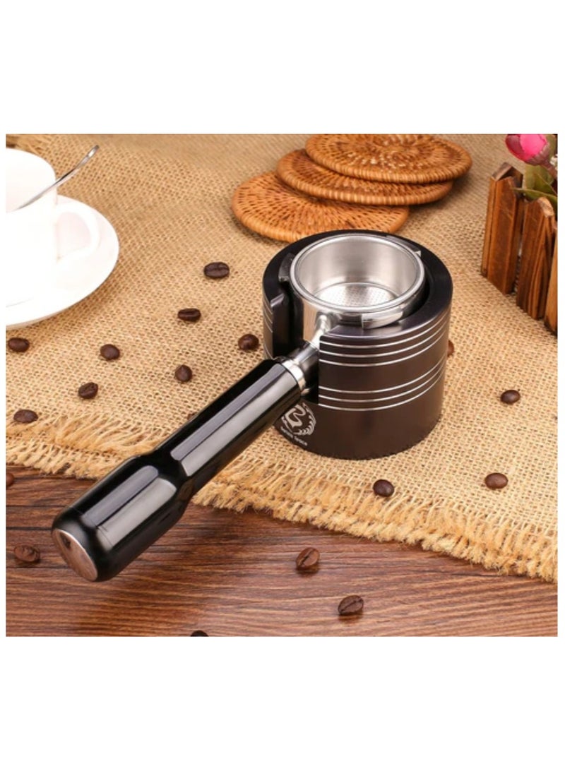 بريستا سبيس محطة دك، ارتفاع قابل للتعديل، من الفولاذ المقاوم للصدأ الممتاز، مثالية لضغط الإسبريسو المتسق، 53 مم - أسود - Image 5