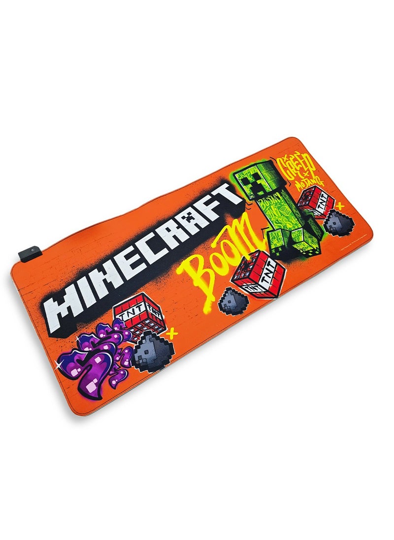 Large RGB Mouse Pad, Colorful Wall Graphic Design (90cm x 40cm x 4mm), HD Print Pattern Desk Mat, Extended Mouse Pad and Keyboard Mouse Pads, Waterproof Fabric Surface Mouse Pads for Office, Anti Rubber Base To slip