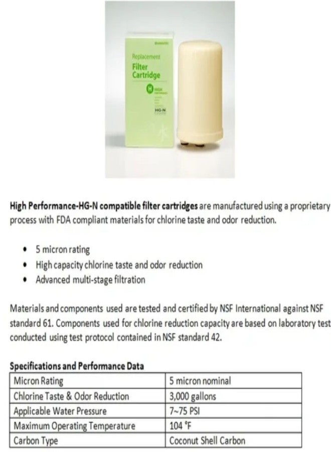 SANASTEC A2O Water - Made in USA, High Performance Water Filter Cartridge - Original Model, HG Type (Please See Product Image to Verify the Filter Type) - Image 3