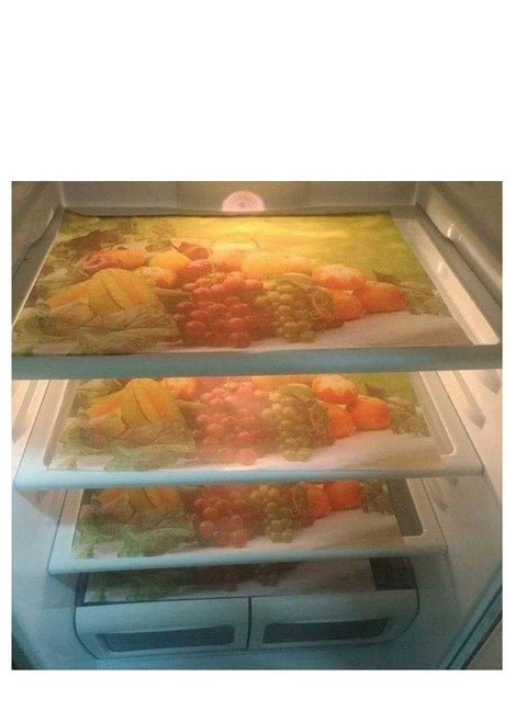 Refrigerator Mat - Set of 4 multicolour