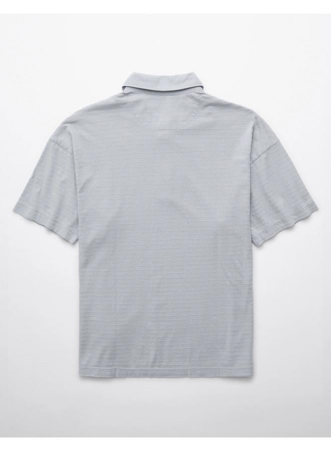 American Eagle AE Textured Polo Shirt - Image 2