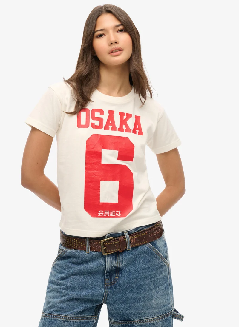 Superdry OSAKA 6 CRACK PRINT 90s TEE