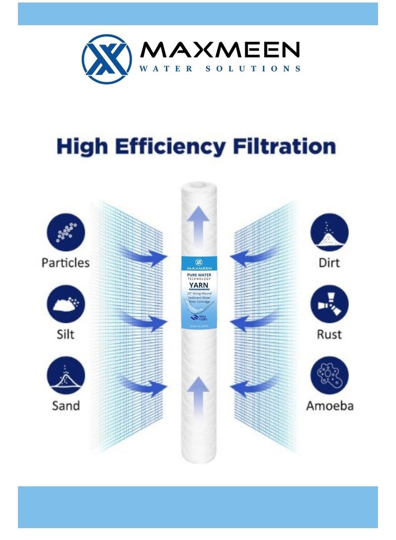 ماكسمين غيار فلتر مياه خيوط قطنية 20 بوصة –  ماكسمين - Image 2