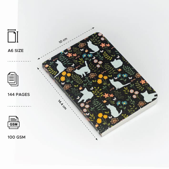 FACTOR NOTES A6 Notebook: Ruled | 90 GSM | 160 Pages (Meow Time) - Image 2