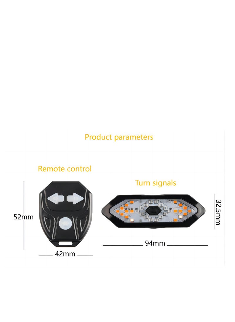 Generic - Smart Bike Turn Signal USB Rechargeable Bicycle Taillight Rear Light - Image 1