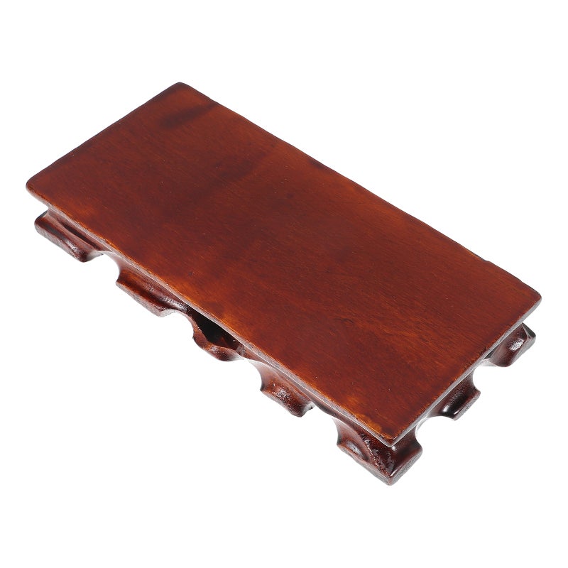 Rectangular Base For Vase And Teapot Wood Display Stand Vintage Vase Base For Home Decor Craft Display And Centerpiece - Image 1