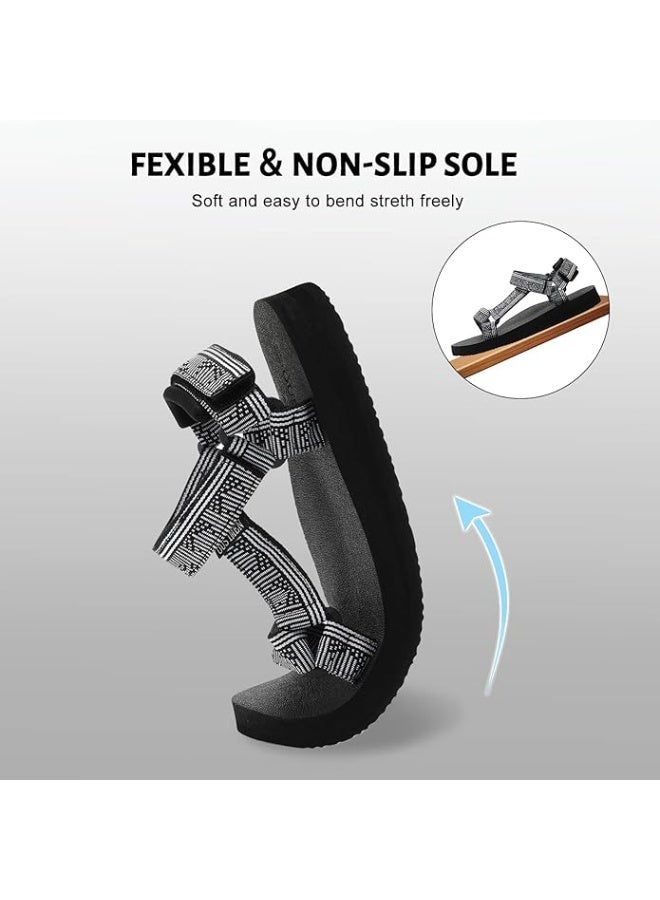 TcIFE Women's Sport Sandals Hiking Sandals with Arch Support Yoga Mat Insole Outdoor Light Weight Casual Sport Sandal  - Image 5