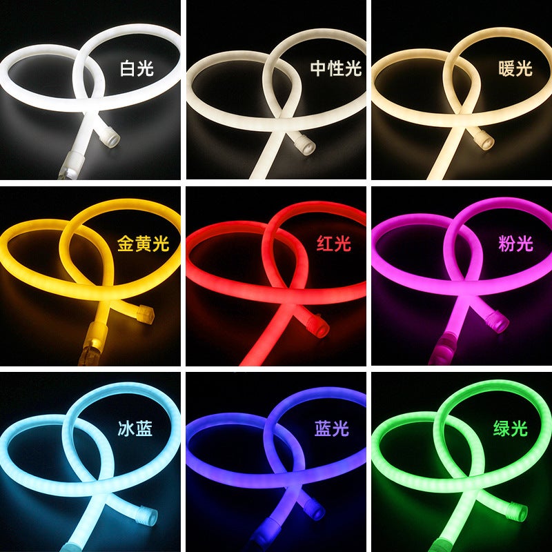 Led High-Voltage Flexible Neon Light Strip With Circular 360-Degree Light-Emitting Strip, Waterproof Sign Light Strip, High Brightness - Image 4