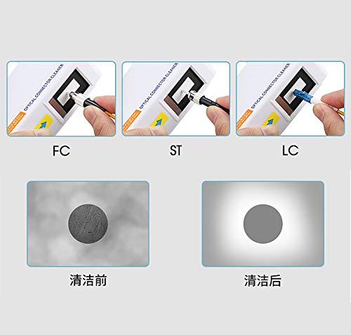 D YEDEMC Fiber Optic Connector Cleaning Kit with 1.25mm / 2.5mm Cleaner Pens & Cassette and Replacement Tapes for FC SC ST LC MU Connectors - Image 4