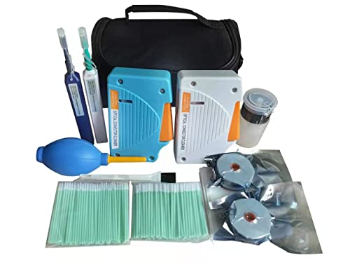 D YEDEMC Fiber Optic Connector Cleaning Kit with 1.25mm / 2.5mm Cleaner Pens & Cassette and Replacement Tapes for FC SC ST LC MU Connectors - Image 1