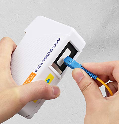 D YEDEMC Fiber Optic Connector Cleaning Kit with 1.25mm / 2.5mm Cleaner Pens & Cassette and Replacement Tapes for FC SC ST LC MU Connectors - Image 3