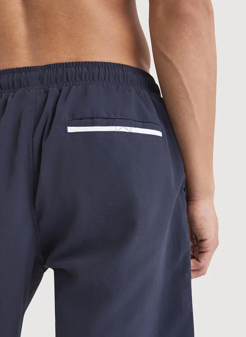 Nautica Men Regular Fit Swim Shorts for Beach and Pool Days - Dark Navy