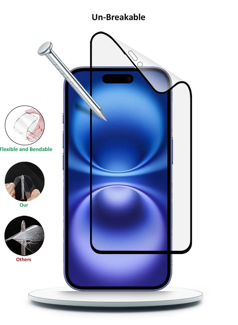 Techie 2 Pack 9D Matte Ceramic Screen Protector Film for Apple iPhone 16  – Smooth Feel Anti Fingerprint Bubble Free - Image 4