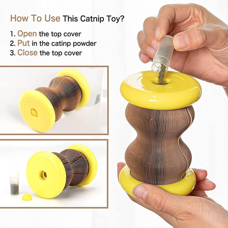 Refillable Scratcher Toy for Cats, Interactive Kitty's Faithful Playmate, Reduce Obesity and Loneliness - Image 2