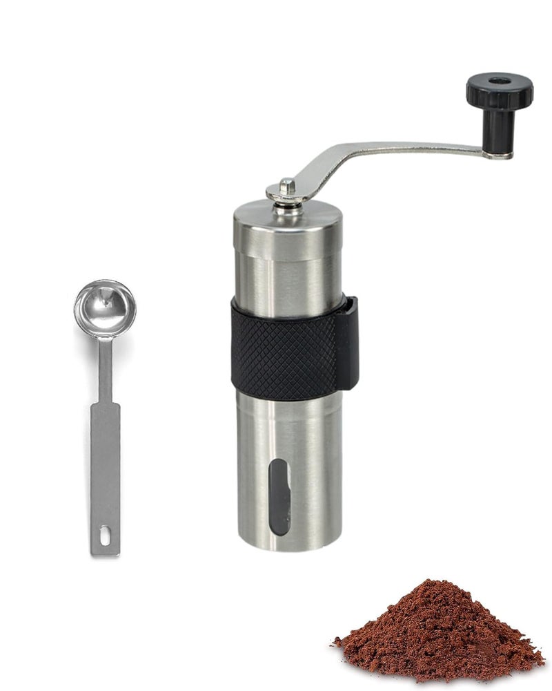 INOCEAN Coffee Grinder, Coffee Accessories, Coffee Machine Accessories, Stainless Steel Body, Tooth Handle, No Power, Whole Bean, Hand Coffee Grinder, Fast Grinding Portable, Birthday Gift - Image 1