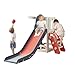 Baotree Toddler SlideKids Climber Slide with Storage Space and NonSlip StepsIndoor Outdoor Playset with Basketball Hoopa and TelescopeSlide for Toddlers Age 13 Red - Image 3