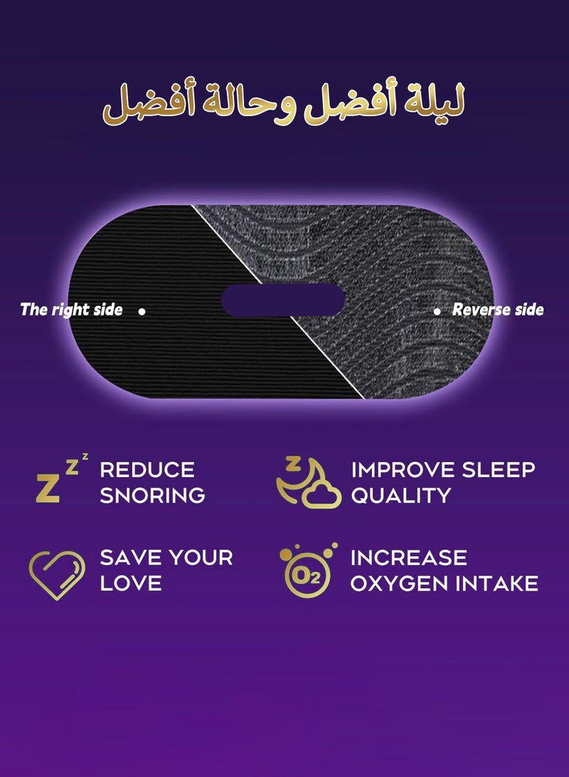 ARCHAEOPTERYX 30 Pcs Sleep Strips,Mouth Tape for Sleeping Specially Designed for Lip Contact,Cotton Mouth Sleep Tape for Improved Nasal Breathing and Reduced Snoring- Stop Snoring Aids for Women Men (Black)  - Image 5