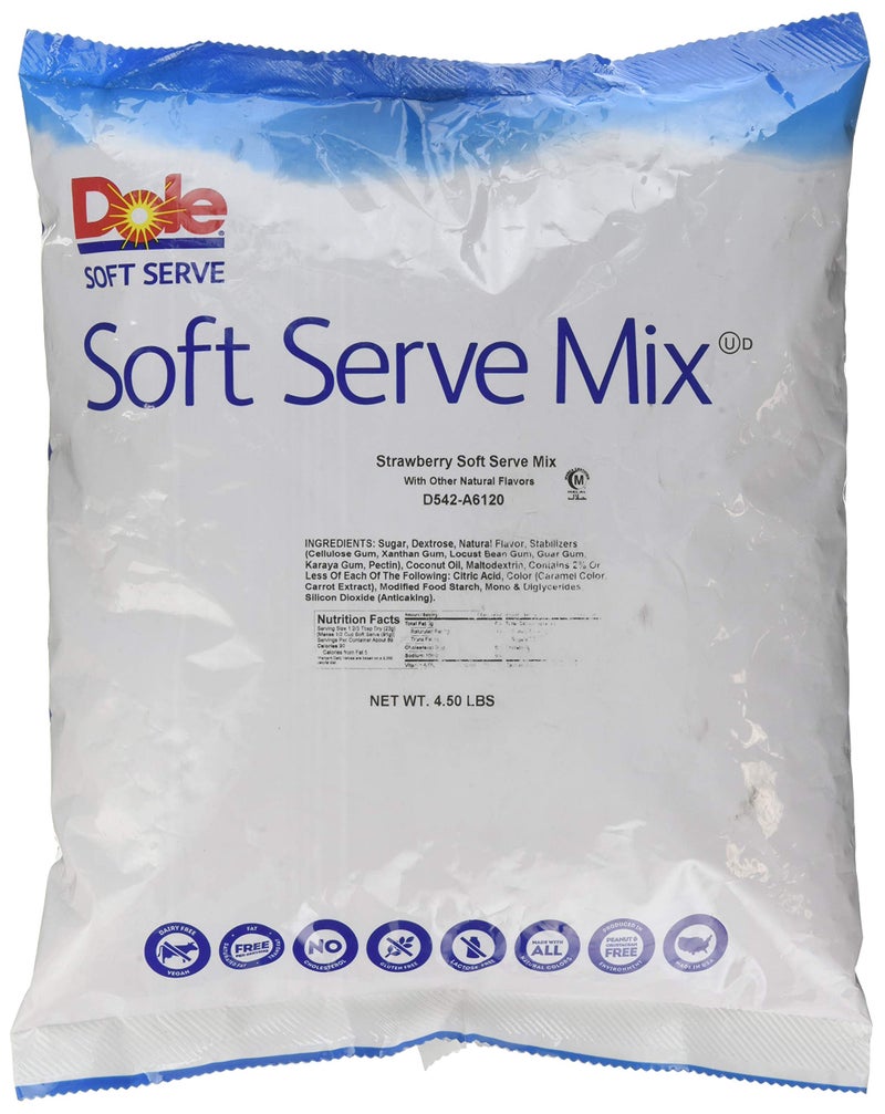 Dole Soft Serve Mix, Strawberry, 4.5 Pound - Image 1