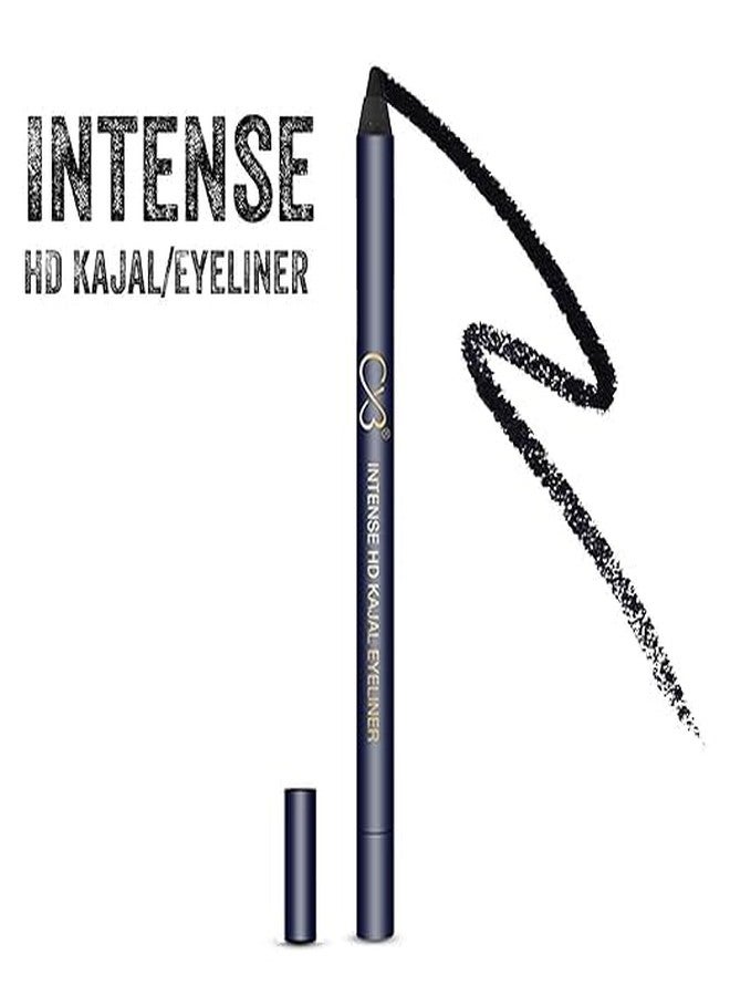 CVB C75 Intense HD Kajal Eyeliner | Non-Smudging | Water Resistant | 24 Hr Long Stay | Black | 1.2g - Image 3
