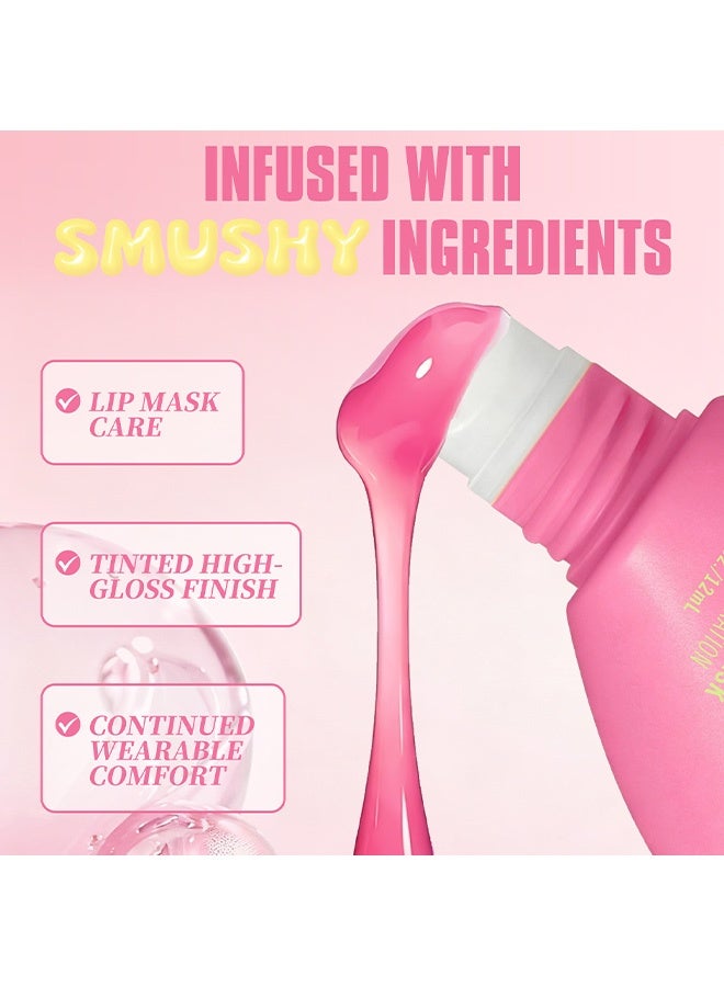 XNX Hydrating Lip Mask,Bouncy Fix,Hyaluronic Acid Lip Sleeping Mask Up To 12H Hydration for Dry Chapped Lips Lip Night Care Treatment 12ml,04# - Image 5