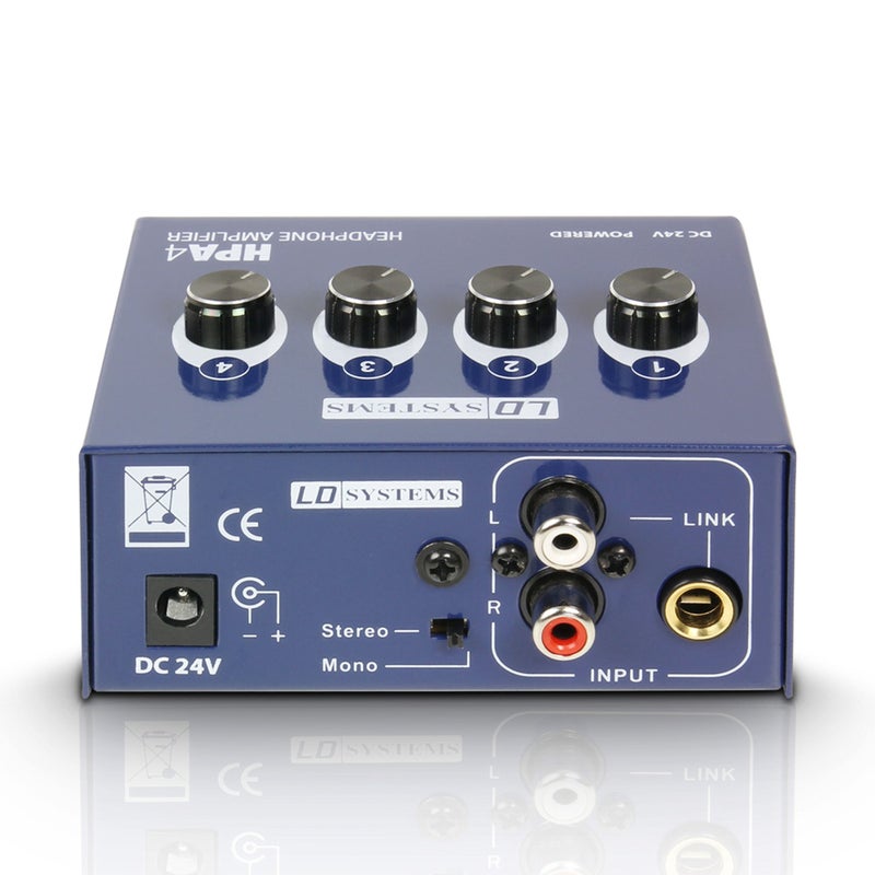 LD Systems HPA4-4-Channel Headphone Amplifier (LDHPA4) - Image 2