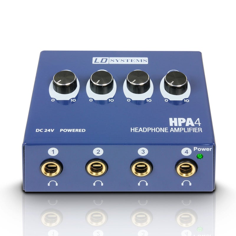 LD Systems HPA4-4-Channel Headphone Amplifier (LDHPA4) - Image 1