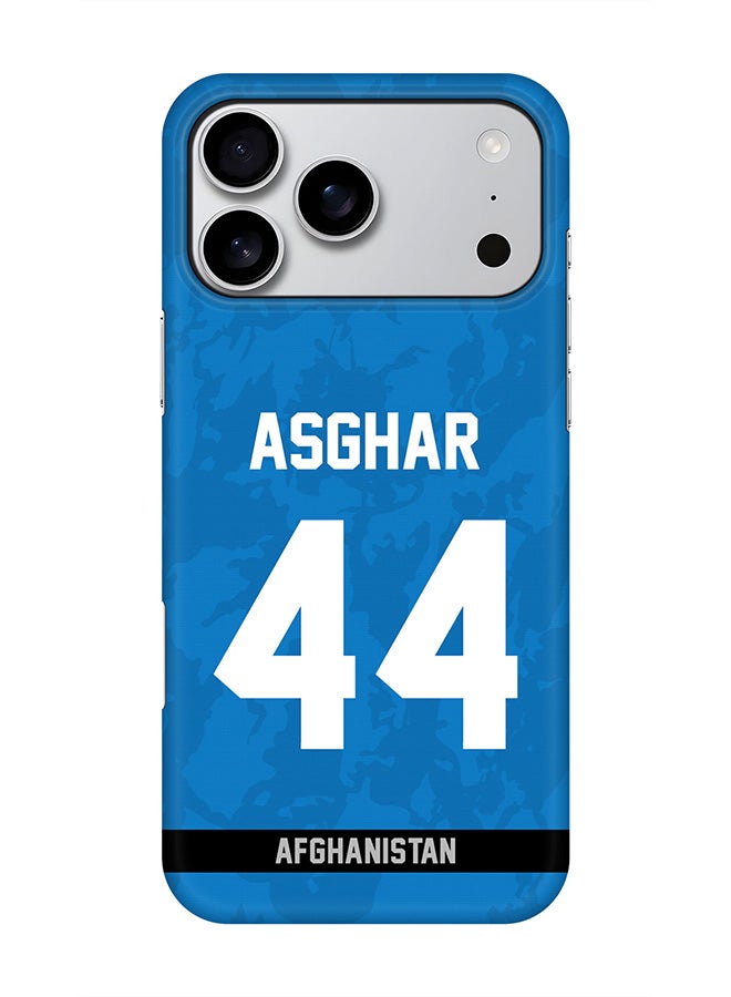 Stylizedd For iPhone 17 Pro Max,Case, [Compatible with MagSafe] Magnetic cover Slim fit Protection Matte, - Afghanistan Asghar Afghan, Jersey No 44