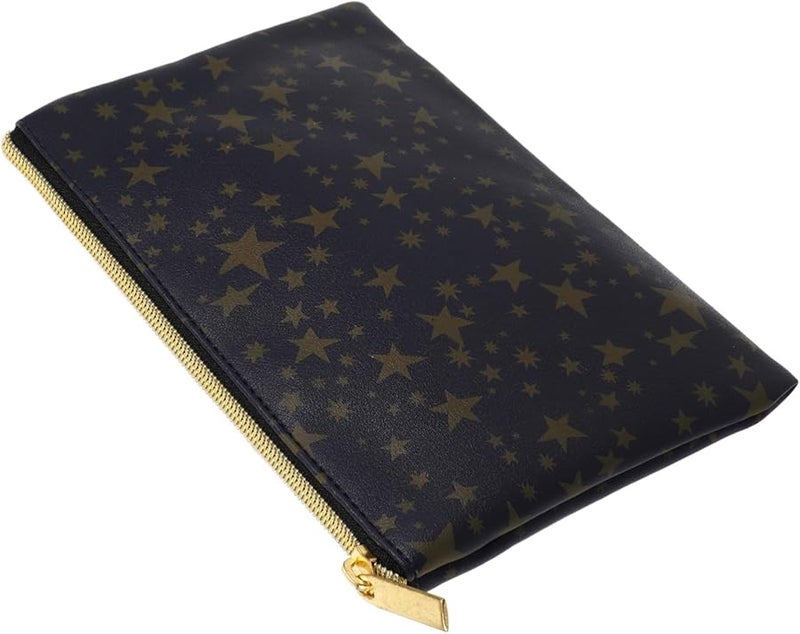 Large Capacity Travel Makeup Organizer Bag PU Leather Cosmetic Pouch Portable Toiletry Storage Case - Image 1