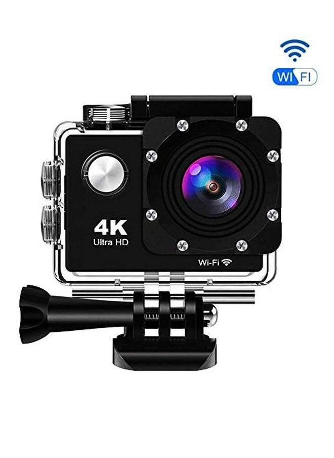 ماركة غير محددة كاميرا رياضية فائقة الدقة 4K DV مقاومة للماء حتى عمق 30 مترًا بدقة 16 ميجابكسل، كاميرا فائقة الدقة مقاومة للماء مع عدسة واسعة الزاوية 170 درجة عالية الدقة وكاميرا تحت الماء مع بطاريات قابلة لإعادة الشحن وشاشة عالية الدقة مقاس 2.0 بوصة  - Image 3