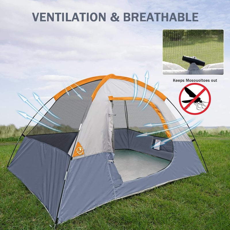 73Hours Camping Tent 2 Person, Waterproof Windproof Tent with Rainfly Easy Set up-Portable Dome Tents for Camping… - Image 5