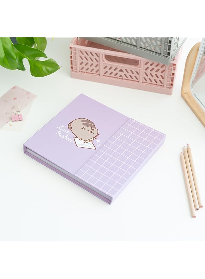 إيروريكس مجموعة مخطط أسبوعي وملاحظات لاصقة من Pusheen، 5 دفاتر ملاحظات بأحجام مختلفة ومغلفات ملاحظات لاصقة، هدايا Pusheen، قرطاسية Pusheen، بضائع Pusheen - Image 2