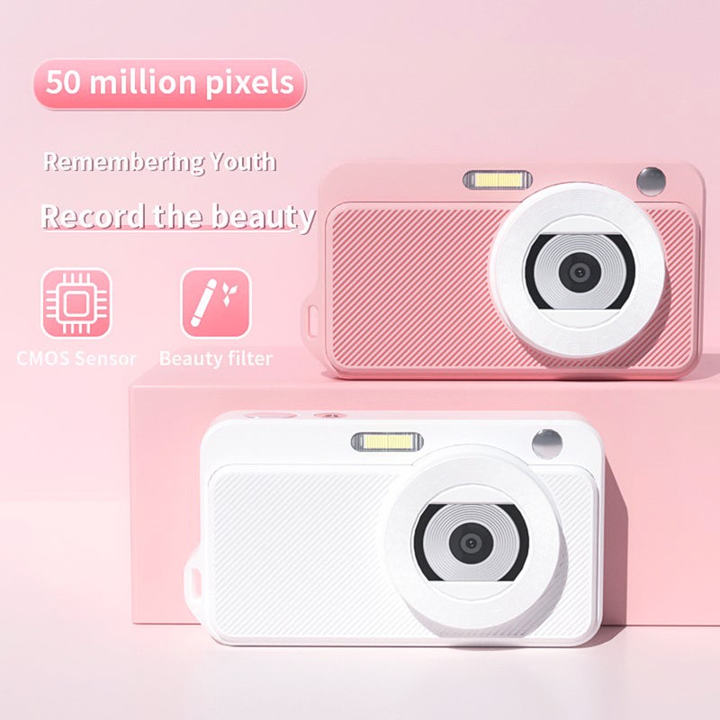 4K Digital Camera Digital Video Camera 50MP 2.2 Inch IPS Screen Auto Focus 16X Digital Zoom Anti-Shake Built-in Flash Battery Beauty Birthday Festival Gift for Kids Students Teenagers - Image 2