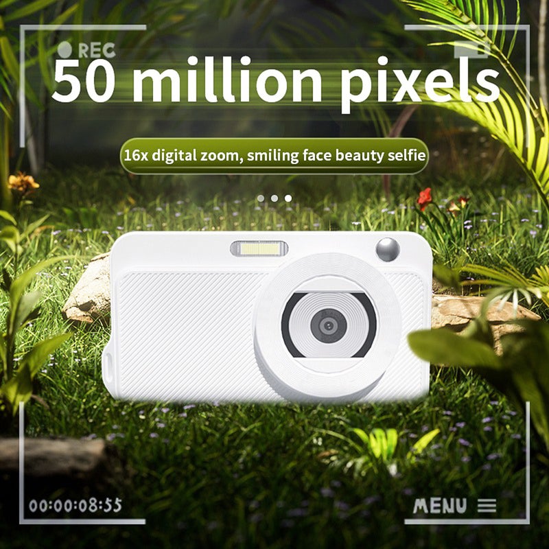 4K Digital Camera Digital Video Camera 50MP 2.2 Inch IPS Screen Auto Focus 16X Digital Zoom Anti-Shake Built-in Flash Battery Beauty Birthday Festival Gift for Kids Students Teenagers - Image 3