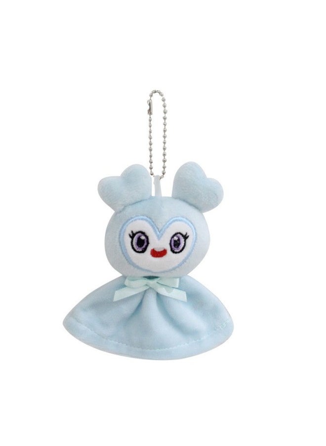 Generic - Twice Park Zhixiao Hirai Tao Sun Caiying Momo Lovely Plush Couple Doll Key Bag Skirt Pendant-Specifications:10cm Skirt Pendant-Color:Light Blue - Image 1