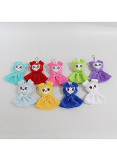 Twice Park Zhixiao Hirai Tao Sun Caiying Momo Lovely Plush Couple Doll Key Bag Skirt Pendant-Specifications:10cm Skirt Pendant-Color:Light Blue