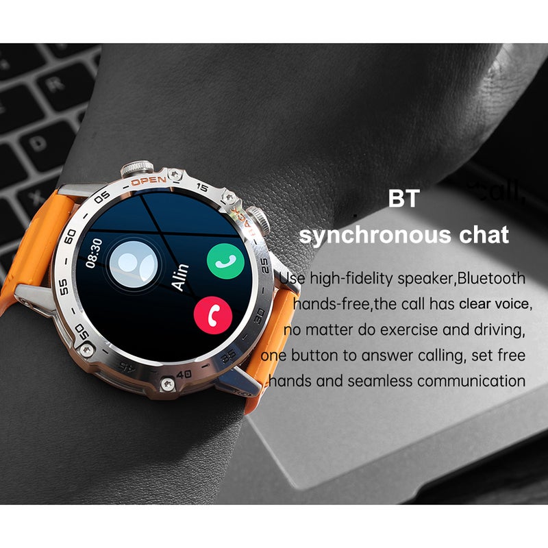 K52 Smart Watch with BT Call for Android/iOS 1.39'' Large IPS Screen Smartwatch Heart Rate Sleep Step Monitor Waterproof Sport Watches - Image 2