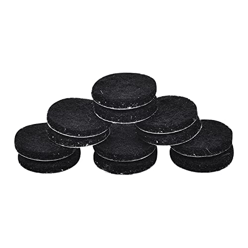 Now & Zen Self Adhesive Round Furniture Felt Pads for Hard Surfaces - Non-Scratch Heavy Duty Furniture Leg Guards (20 MM - Pack of 12, Black) - Image 3