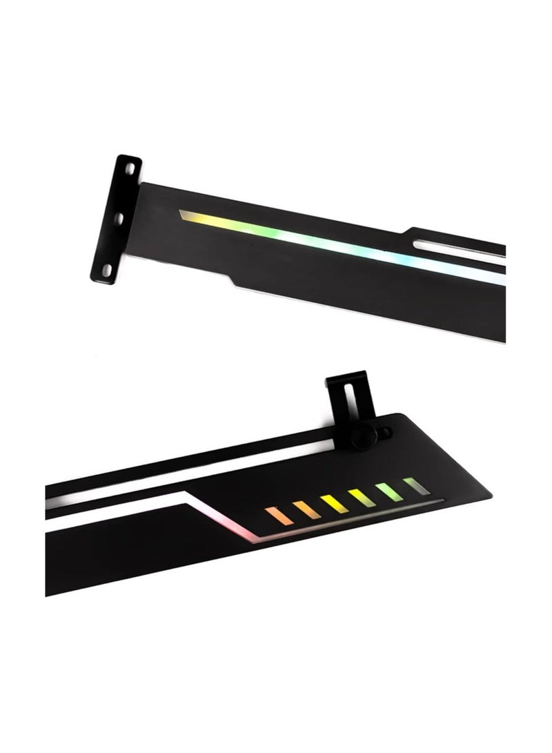 Captaintech Graphics Card Support Bracket, Adjustable Height, GT8 Graphics Card Bracket, Thermalright RGB GPU Support Bracket, Video Card Sag Holder, 5V 3-Pin ARGB GPU Support Video Card Stand Brace - Image 3