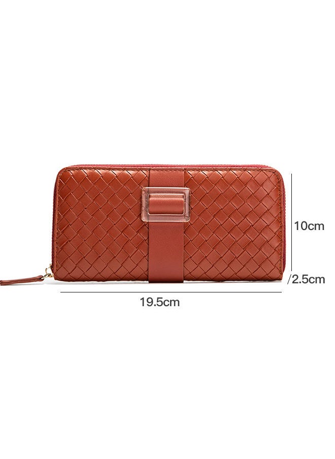 Generic - Women's Diamond Pattern Long Wallet 19.5*10*2.5cm - Image 1