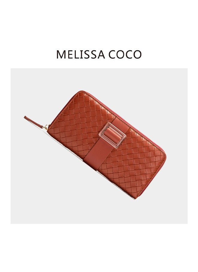 Generic - Women's Diamond Pattern Long Wallet 19.5*10*2.5cm - Image 1