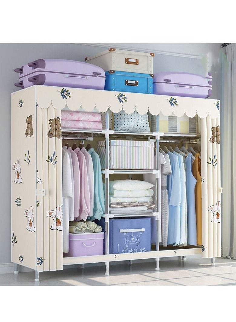 HOMESTAR Premium Fabric Wardrobe Organizer Portable Closet Clothes - Image 1