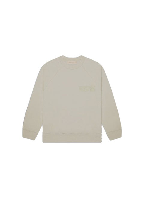 2023SS Round Neck Fleece Sweatshirt FOG ESSENTIALS Print Seal Gray