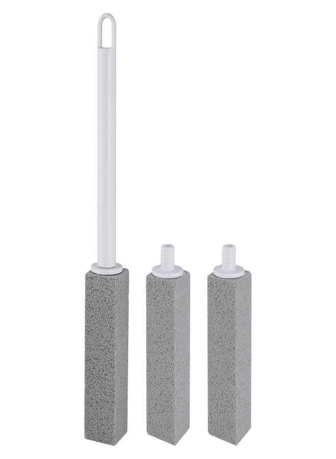 Piszvbej Pumice Stone for Toilet Cleaning, 3 Pack Pumice Stone Toilet Bowl Cleaner, Cleaning Hard Water Rings, Limescale, Calcium Buildup, with Extra Long Handle, Ideal for Toilets and Bathroom - Image 1