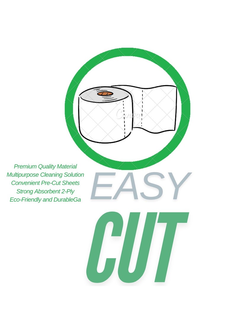 Generic - Maxi Roll multipurpose tissue sheets 6x850gm (2ply) - Image 1