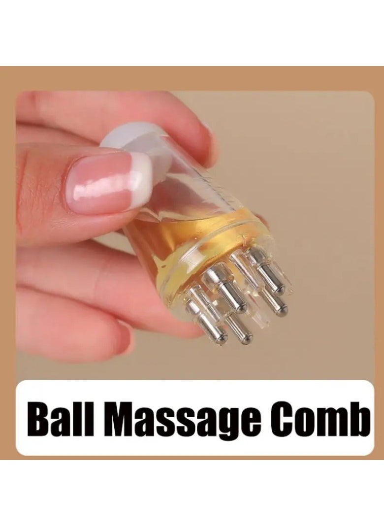 ORiTi 1pc Scalp Care Applicator Mini Massager Scalp Essential Oil Hair Care Medicated Roller Ball Applicator Soothing Scalp Applicator Hair Growth Solution Portable Tool  - Image 4
