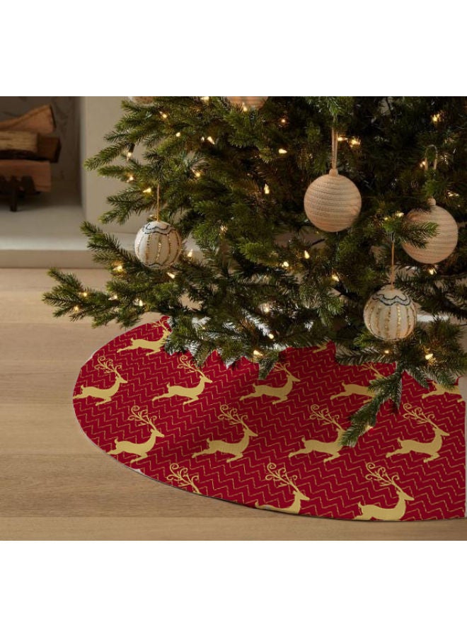 Home Print Velvet Christmas Tree Skirt That Would Make A Fantastic Addition To Your Holiday Themed Homes 