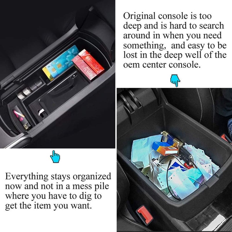 Vesul Center Console Organizer Compatible with Honda Accord 2018-2022 Armrest Tray Storage Box Divider Insert Organizer ABS Glove Pallet - Image 4